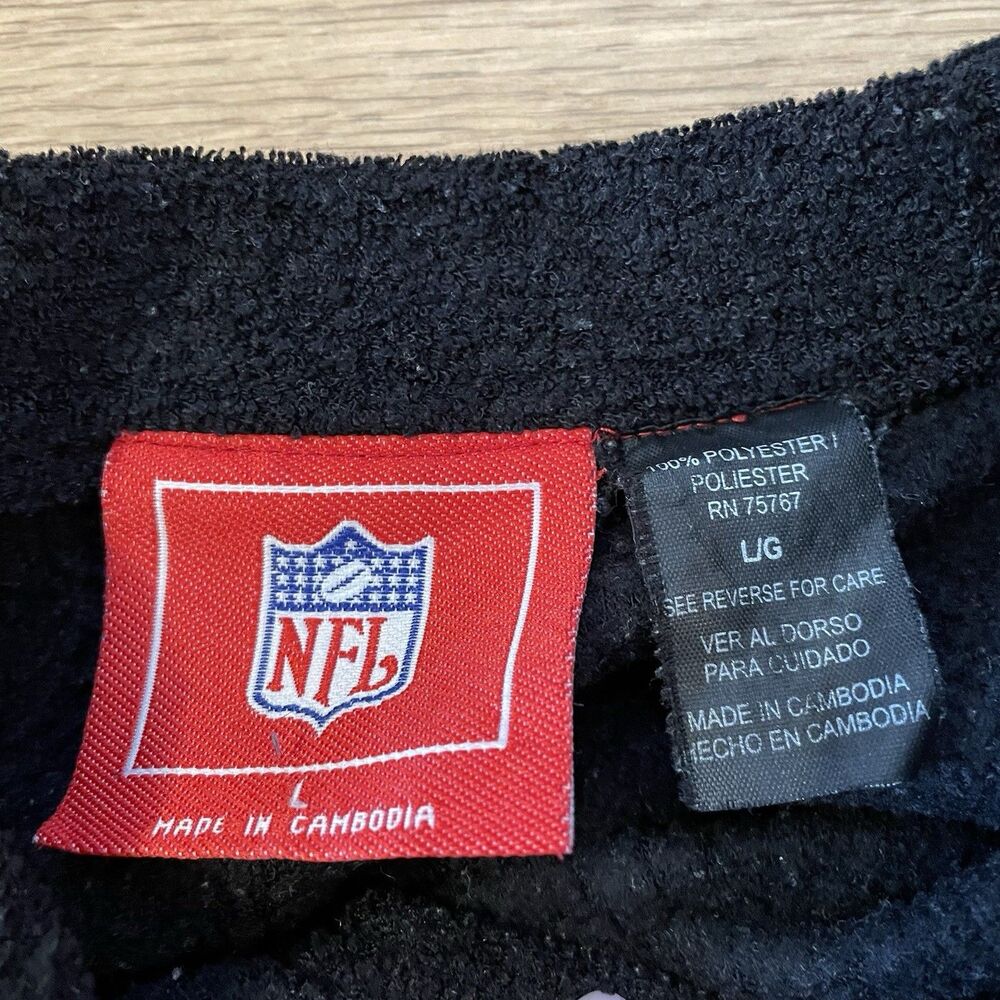 Vintage NFL Oakland Raiders Fleece Sweater Size Large EUC - Picture 3 of 7